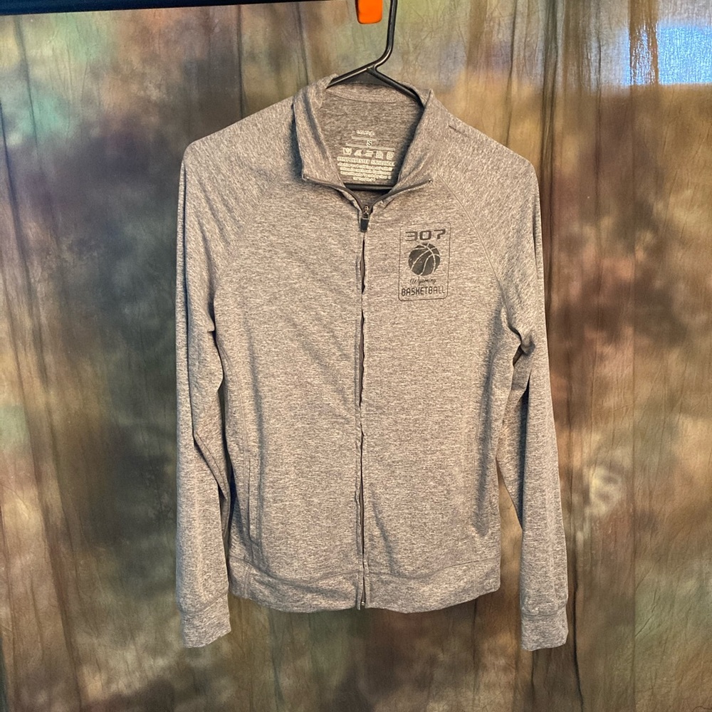 Grey Athletic Zip Up